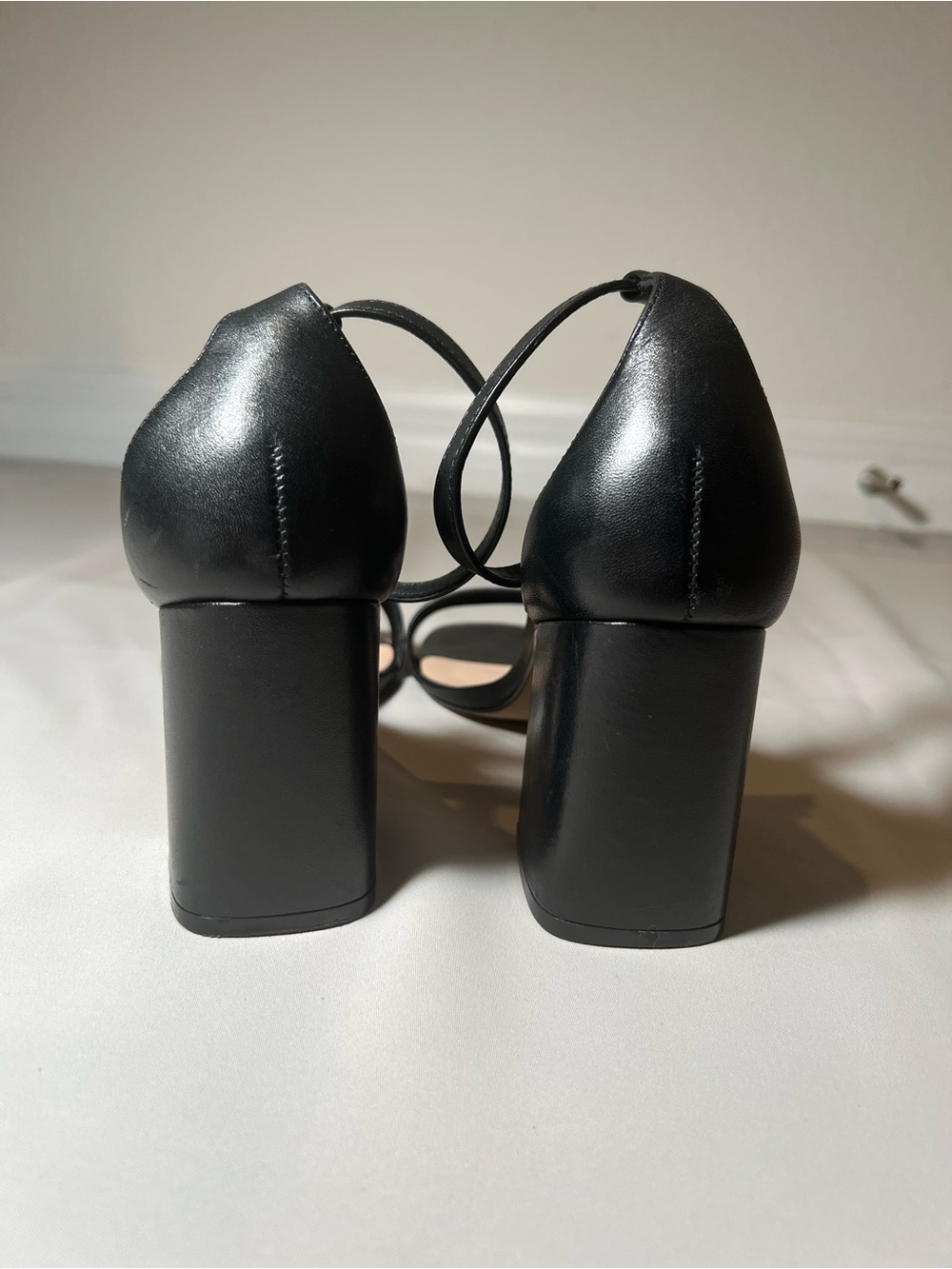 ALDO Black Block Heel Ankle Strap Sandals – Size 8 (EU 38.5) - Picture 10 of 11